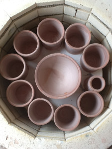 I didn't have any clay so I loaded a glaze kiln
