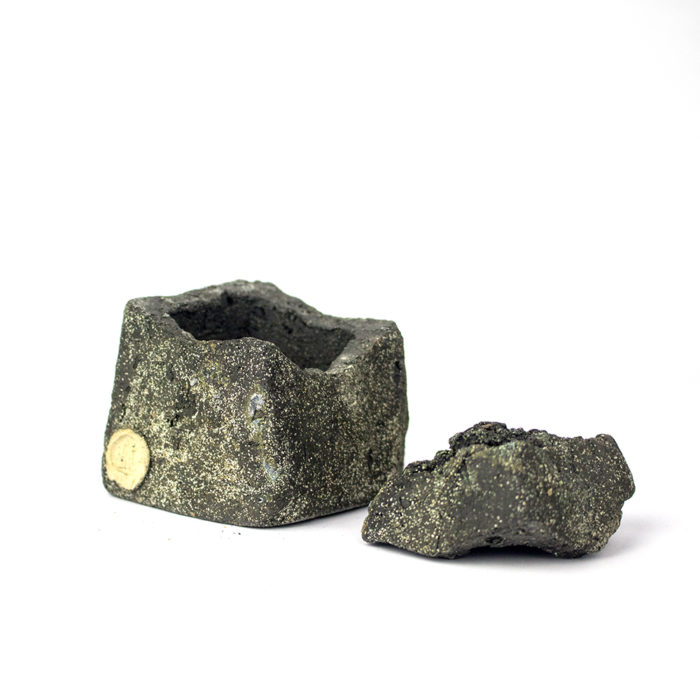 medium lidded rock
