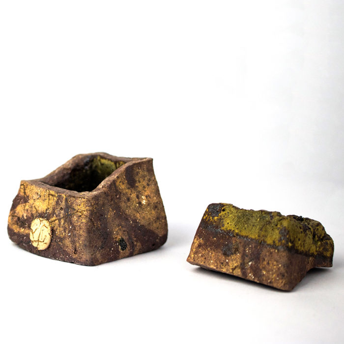 small lidded rock